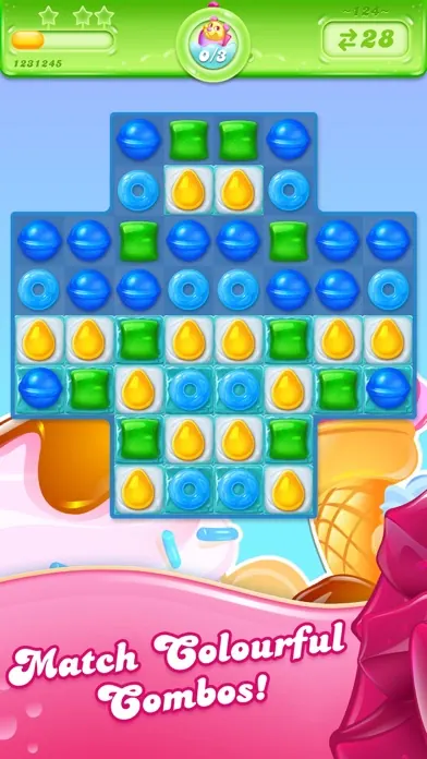 Candy Crush Jelly Saga gameplay screenshot from the official store listing